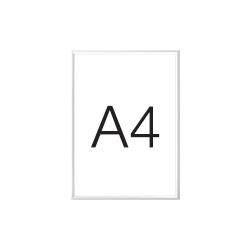 Cornice a scatto con protezione antiriflesso colore BIANCA ral 9003