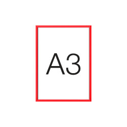 Cornice a scatto con protezione antiriflesso colore ROSSO ral 3020