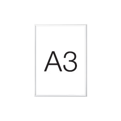 Cornice a scatto con protezione antiriflesso colore BIANCA ral 9003