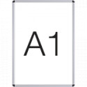 Cornice a scatto con protezione antiriflesso trasparente x foglio A1