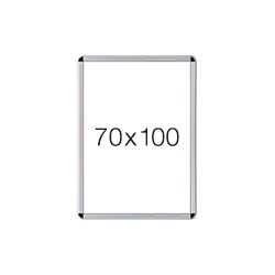 Cornice a scatto con protezione antiriflesso trasp. x foglio cm 100x140