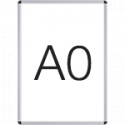 Cornice a scatto con protezione antiriflesso trasparente x foglio A0