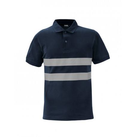 Polo Borris con strisce rifrangenti visibilità migliorata Rossini