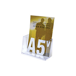 Porta depliant da tavolo formato A5 a 1 posto