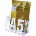 Porta depliant da tavolo formato A5 a 1 posto