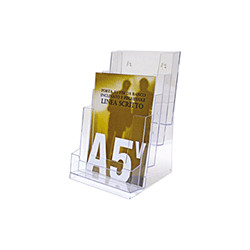 Porta depliant da tavolo formato A5 a 4 posti