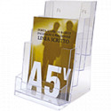 Porta depliant da tavolo formato A5 a 4 posti