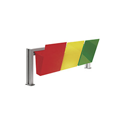 Kit porta documenti da scrivania completo di 3 tasche colorate