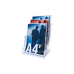 Porta depliant da tavolo formato A4 a 4 posti