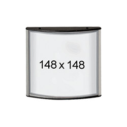 Targa murale monofacciale in alluminio con protezione frontale in PVC