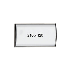 Targa murale monofacciale in alluminio con protezione frontale in PVC