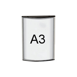 Targa murale monofacciale in alluminio con protezione frontale in PVC