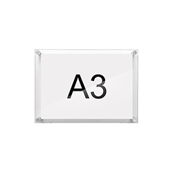 Targa murale composta da 2 pannelli in acrilico e 4 distanziali