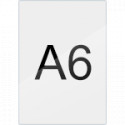 Targa murale trasparente piatta f. to A6