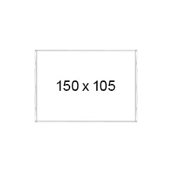 Targa a parete senza cornice mm 150x105 con protezione frontale