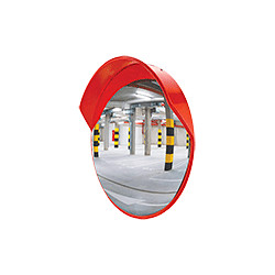 Specchio infrangibile dia. 900 plastica con visiera