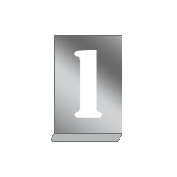 Kit stencil in alluminio con numeri dal 0 al 9