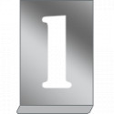 Kit stencil in alluminio con numeri dal 0 al 9