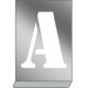 Kit stencil in alluminio con lettere dalla A alla M