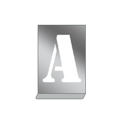 Kit stencil in alluminio con lettere dalla A alla M