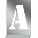 Kit stencil in alluminio con lettere dalla A alla M