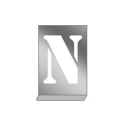 Kit stencil in alluminio con lettere dalla N alla Z