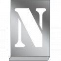 Kit stencil in alluminio con lettere dalla N alla Z