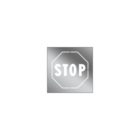 Dima in alluminio "stop"