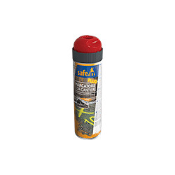 Vernice da cantiere SAFE IN colore ROSSO FLUO 500 ml