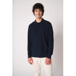 Polo piqué LSL uomo IB222 iDeal Basic Brand