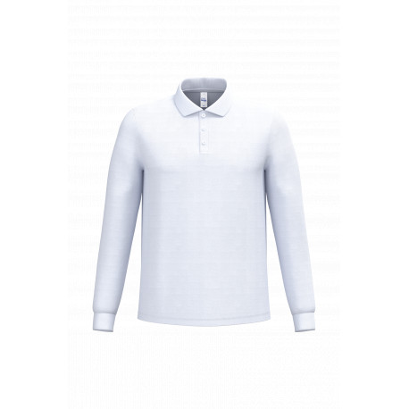 Polo piqué LSL uomo IB222 iDeal Basic Brand