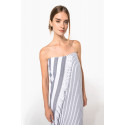 Fouta a righe con frange K132 Kariban
