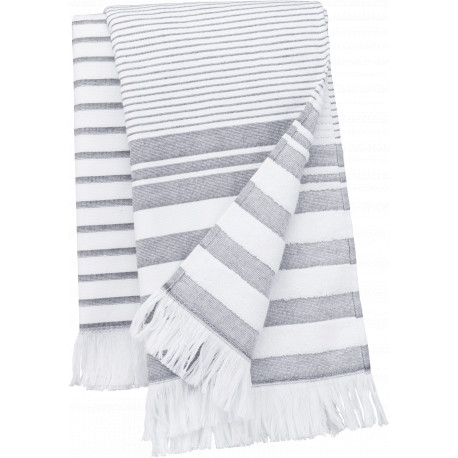 Fouta a righe con frange K132 Kariban