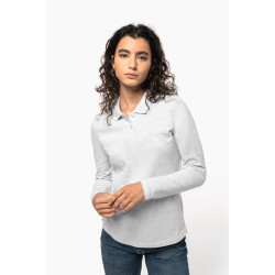 Polo piqué donna manica lunga K244 Kariban