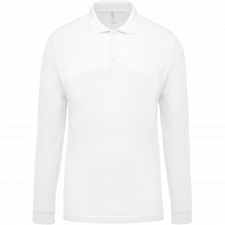 Polo piqué uomo manica lunga K256 Kariban