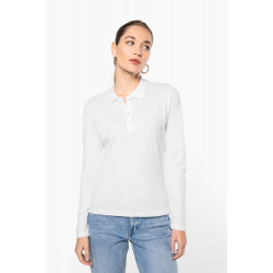 Polo piqué donna manica lunga K257 Kariban