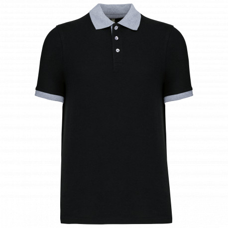 Polo piqué uomo bicolore K258 Kariban