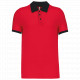 Polo piqué uomo bicolore K258 Kariban