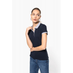 Polo piqué donna bicolore K259 Kariban