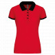 Polo piqué donna bicolore K259 Kariban