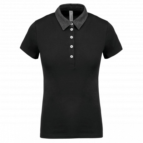 Polo jersey donna bicolore K261 Kariban