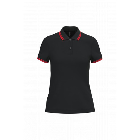 Polo donna maniche corte a righe K273 Kariban