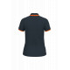 Polo donna maniche corte a righe K273 Kariban