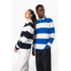 Polo rugby a righe maniche lunghe unisex K285 Kariban