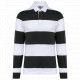 Polo rugby a righe maniche lunghe unisex K285 Kariban