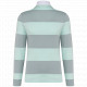 Polo rugby a righe maniche lunghe unisex K285 Kariban