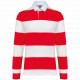 Polo rugby a righe maniche lunghe unisex K285 Kariban