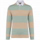 Polo rugby a righe maniche lunghe unisex K285 Kariban