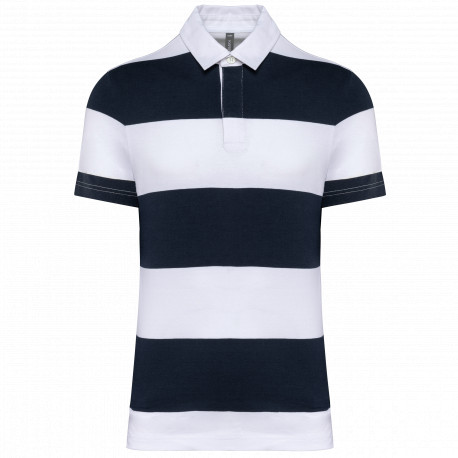 Polo rugby a righe maniche corte unisex K286 Kariban