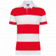 Polo rugby a righe maniche corte unisex K286 Kariban